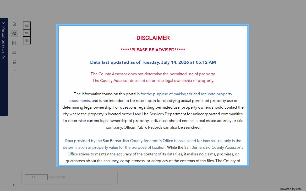 Yucca Valley people search through the county assessor portal