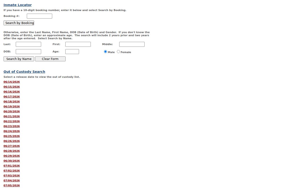Yucca Valley people search in the county inmate locator