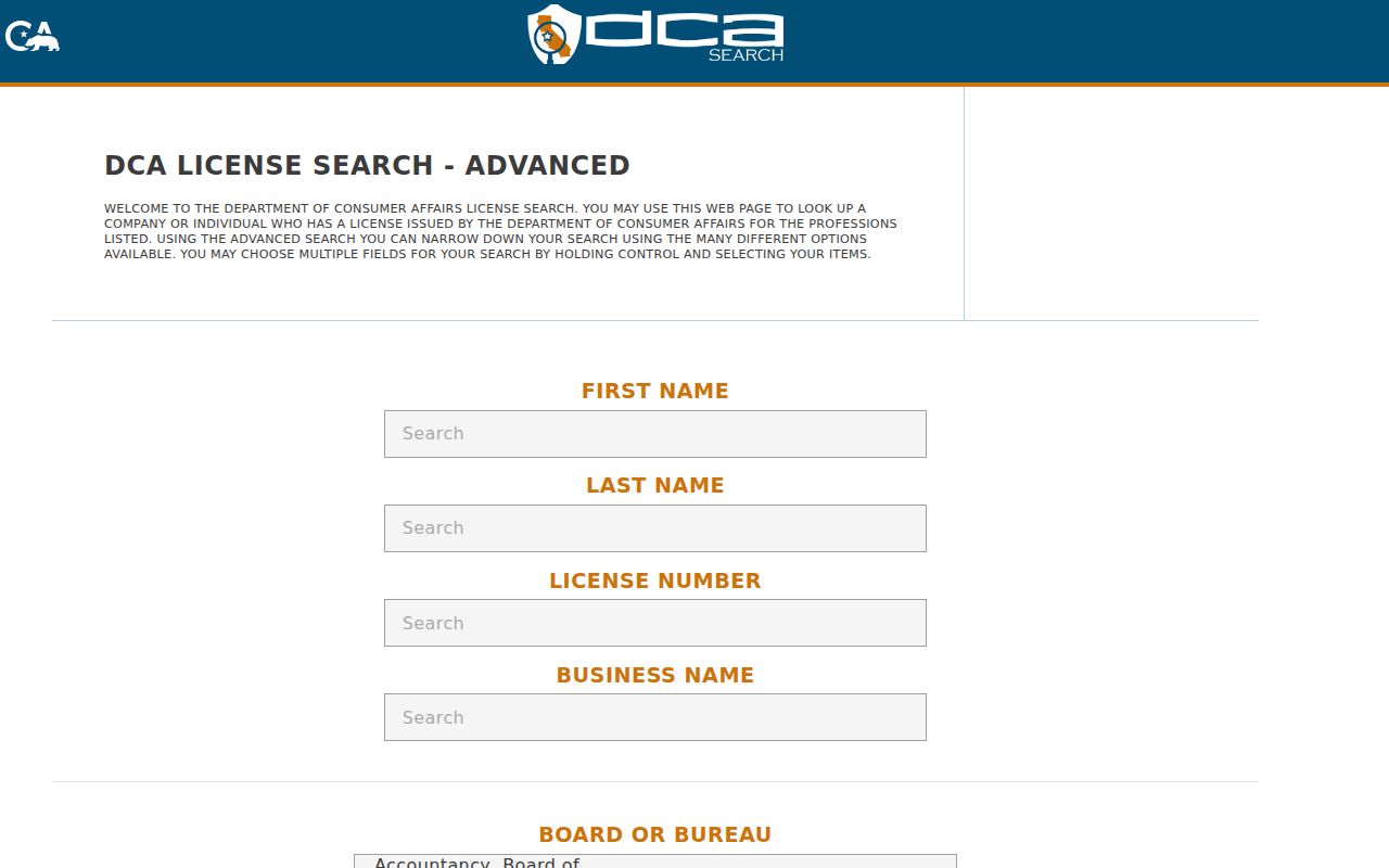Yucca Valley people search using California license records